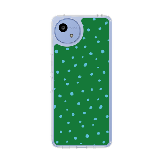 Slim Protection Case［ Drawing Dot - Green ］