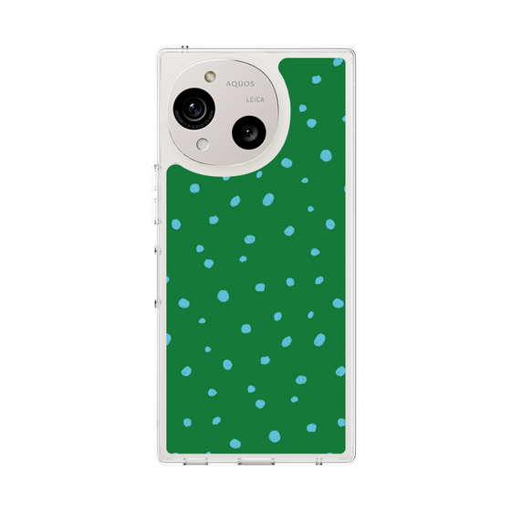Slim Protection Case［ Drawing Dot - Green ］