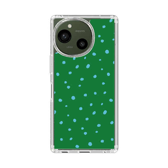 Slim Protection Case［ Drawing Dot - Green ］