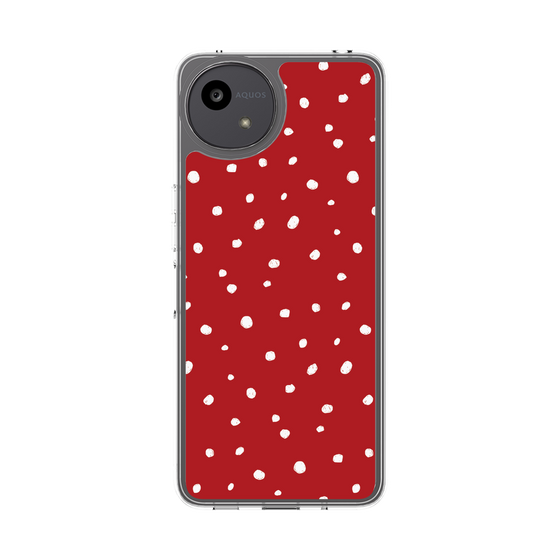 Slim Protection Case［ Drawing Dot - Red ］