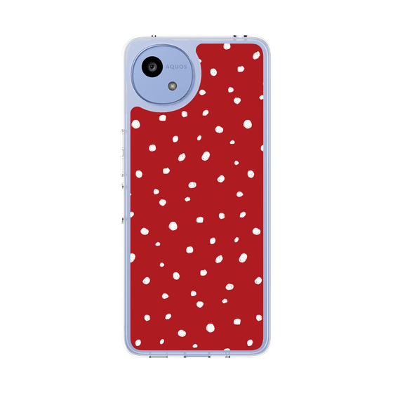 Slim Protection Case［ Drawing Dot - Red ］