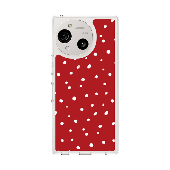 Slim Protection Case［ Drawing Dot - Red ］