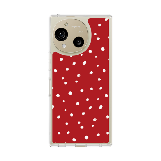 Slim Protection Case［ Drawing Dot - Red ］