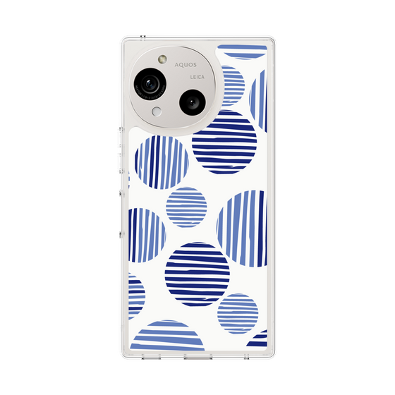 Slim Protection Case［ Nordic Dot - Blue ］