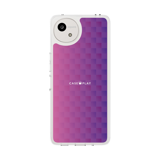 Slim Protection Case［ CASEPLAY Check - Purple ］