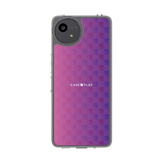 Slim Protection Case［ CASEPLAY Check - Purple ］