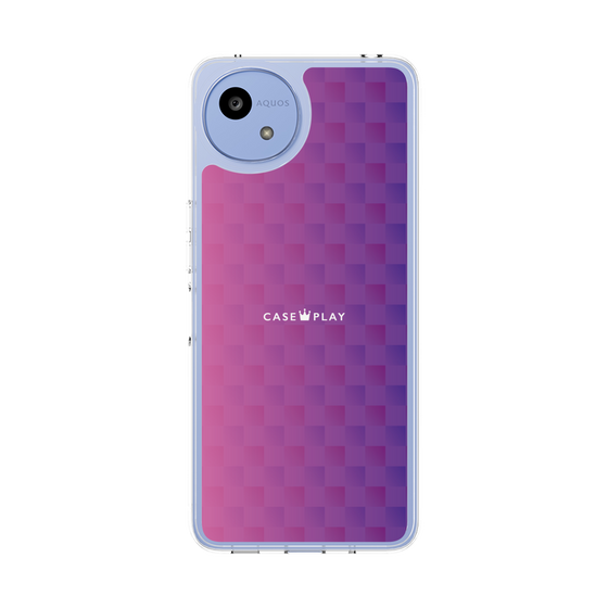 Slim Protection Case［ CASEPLAY Check - Purple ］