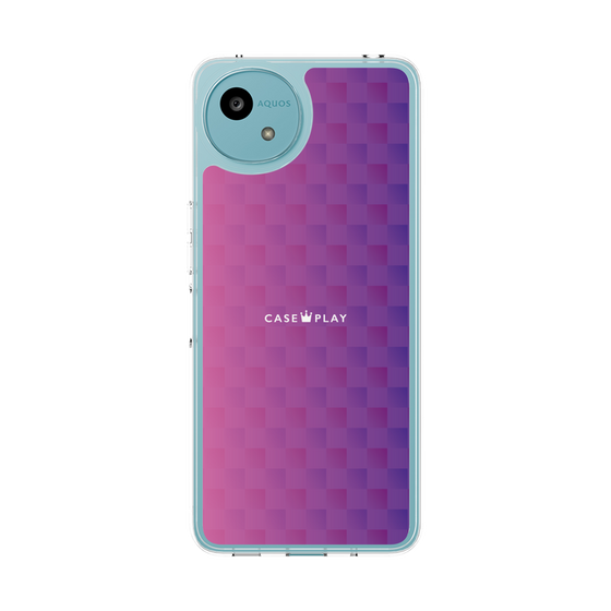 Slim Protection Case［ CASEPLAY Check - Purple ］