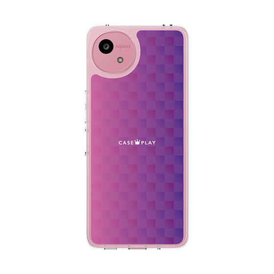 Slim Protection Case［ CASEPLAY Check - Purple ］