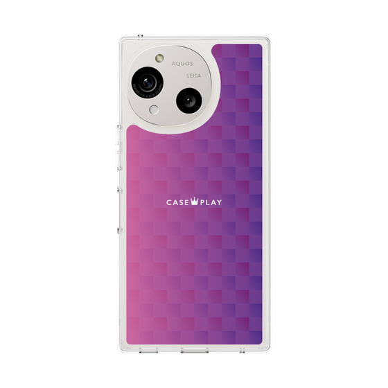 Slim Protection Case［ CASEPLAY Check - Purple ］
