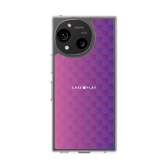 Slim Protection Case［ CASEPLAY Check - Purple ］
