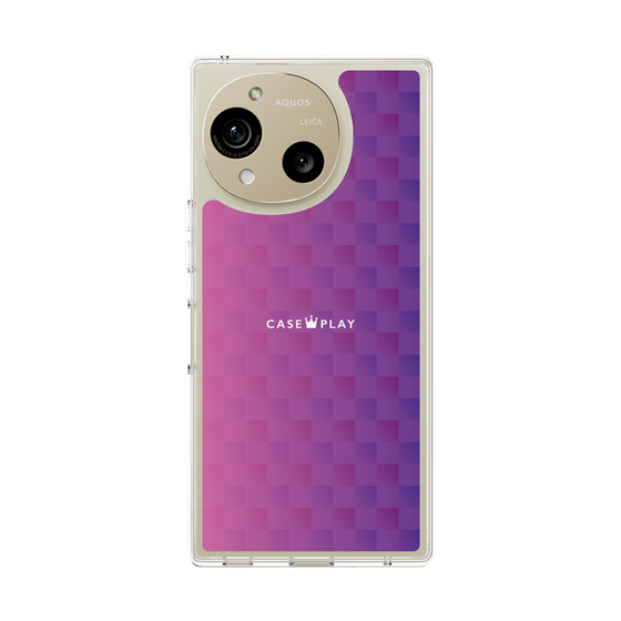 Slim Protection Case［ CASEPLAY Check - Purple ］