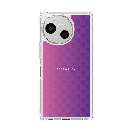 Slim Protection Case［ CASEPLAY Check - Purple ］