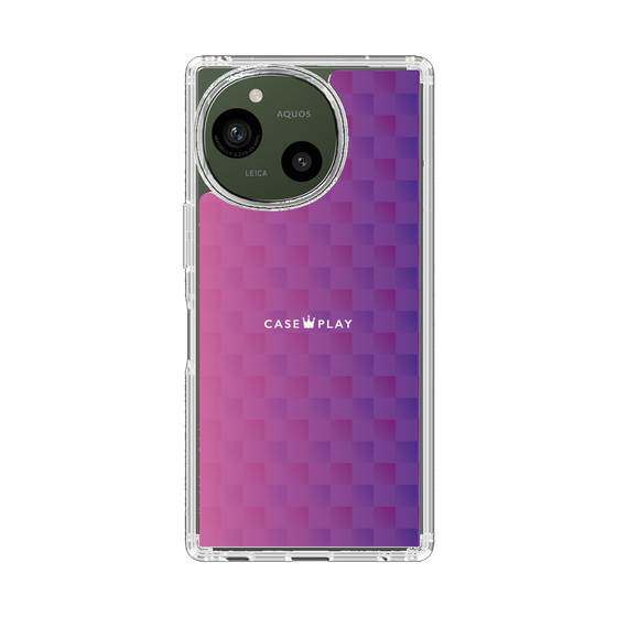 Slim Protection Case［ CASEPLAY Check - Purple ］