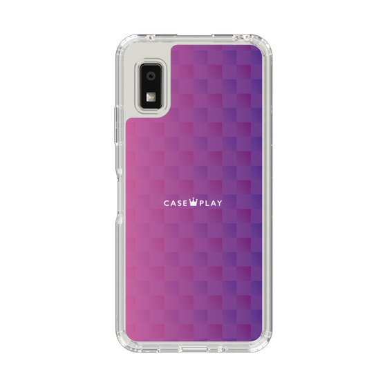 Slim Protection Case［ CASEPLAY Check - Purple ］
