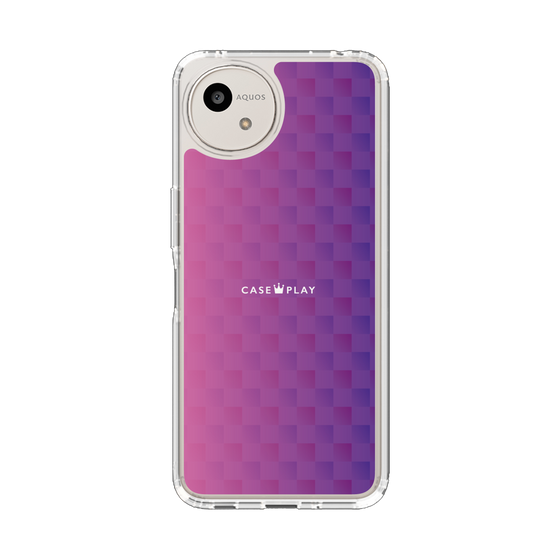 Slim Protection Case［ CASEPLAY Check - Purple ］
