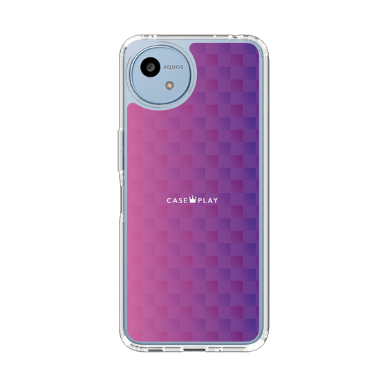 Slim Protection Case［ CASEPLAY Check - Purple ］