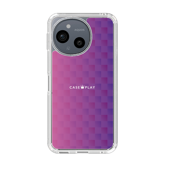 Slim Protection Case［ CASEPLAY Check - Purple ］