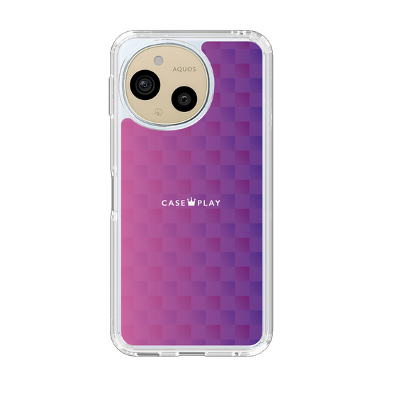 Slim Protection Case［ CASEPLAY Check - Purple ］
