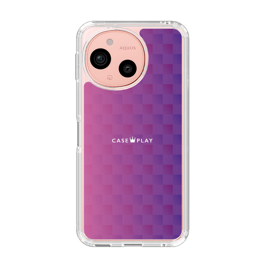 Slim Protection Case［ CASEPLAY Check - Purple ］