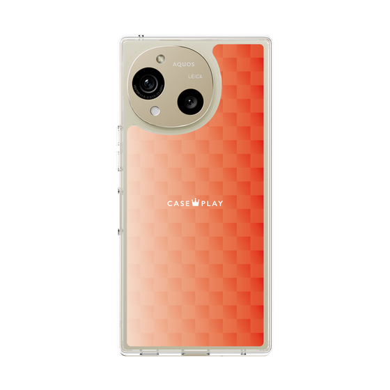 Slim Protection Case［ CASEPLAY Check - Orange ］