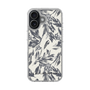 Slim Protection Case［ LAGUNAMOON - BotanicalJacquard - White×Black ］