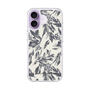 Slim Protection Case［ LAGUNAMOON - BotanicalJacquard - White×Black ］