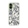 Slim Protection Case［ LAGUNAMOON - BotanicalJacquard - White×Black ］