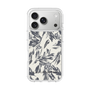 Slim Protection Case［ LAGUNAMOON - BotanicalJacquard - White×Black ］