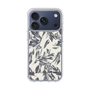 Slim Protection Case［ LAGUNAMOON - BotanicalJacquard - White×Black ］