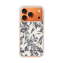 Slim Protection Case［ LAGUNAMOON - BotanicalJacquard - White×Black ］
