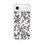 Slim Protection Case［ LAGUNAMOON - BotanicalJacquard - White×Black ］