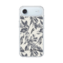 Slim Protection Case［ LAGUNAMOON - BotanicalJacquard - White×Black ］
