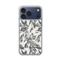 Slim Protection Case［ LAGUNAMOON - BotanicalJacquard - White×Black ］