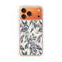 Slim Protection Case［ LAGUNAMOON - BotanicalJacquard - White×Black ］