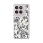 Slim Protection Case［ LAGUNAMOON - BotanicalJacquard - White×Black ］