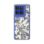 Slim Protection Case［ LAGUNAMOON - BotanicalJacquard - White×Black ］