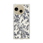 Slim Protection Case［ LAGUNAMOON - BotanicalJacquard - White×Black ］