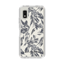 Slim Protection Case［ LAGUNAMOON - BotanicalJacquard - White×Black ］