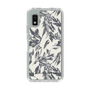 Slim Protection Case［ LAGUNAMOON - BotanicalJacquard - White×Black ］