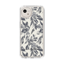 Slim Protection Case［ LAGUNAMOON - BotanicalJacquard - White×Black ］