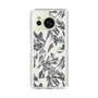 Slim Protection Case［ LAGUNAMOON - BotanicalJacquard - White×Black ］