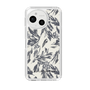 Slim Protection Case［ LAGUNAMOON - BotanicalJacquard - White×Black ］