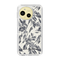 Slim Protection Case［ LAGUNAMOON - BotanicalJacquard - White×Black ］