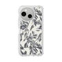 Slim Protection Case［ LAGUNAMOON - BotanicalJacquard - White×Black ］