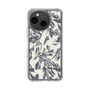 Slim Protection Case［ LAGUNAMOON - BotanicalJacquard - White×Black ］