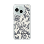Slim Protection Case［ LAGUNAMOON - BotanicalJacquard - White×Black ］