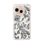 Slim Protection Case［ LAGUNAMOON - BotanicalJacquard - White×Black ］