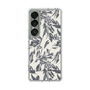 Slim Protection Case［ LAGUNAMOON - BotanicalJacquard - White×Black ］