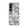 Slim Protection Case［ LAGUNAMOON - BotanicalJacquard - White×Black ］